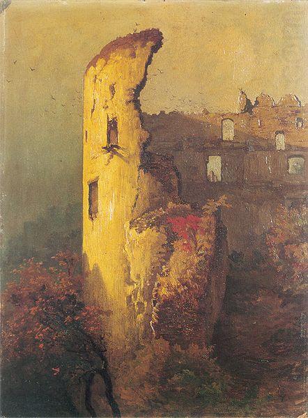 Ruins of castle tower in Ojcow, Wojciech Gerson